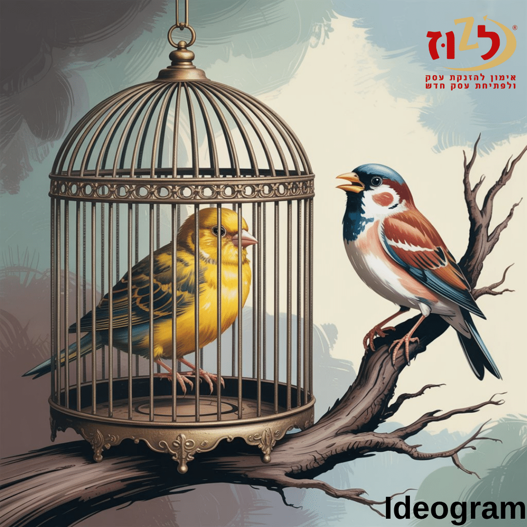 ציפןר בכלוב זהב ולידה ציפור חופשיה